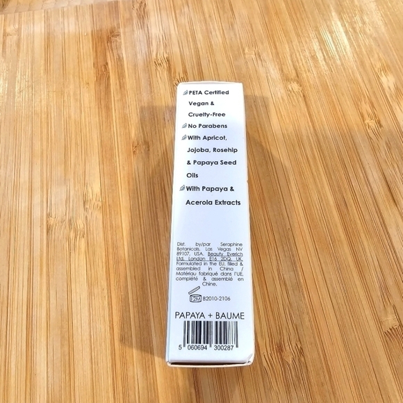 Seraphine Botanicals Papaya + Baume Glow Lip Mask, Size 15g - Picture 7 of 7